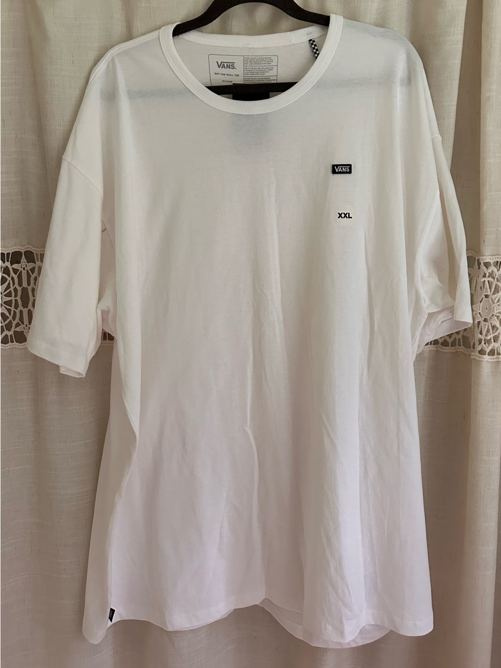 Vans White Short Sleeve Tee with Small Logo
